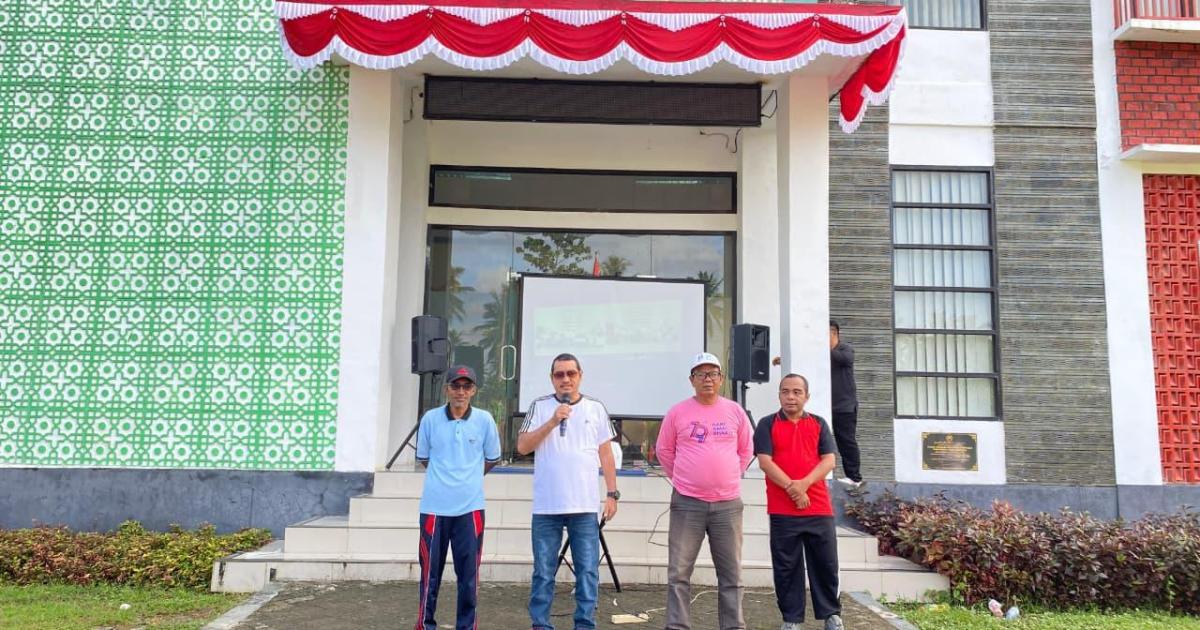 Sambut HUT ke-80 RI, Kemenag Pulau Morotai Gelar Senam Pagi