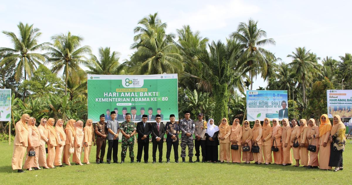 DWP Kemenag Morotai Semarakkan Upacara HAB ke-80 Kemenag RI