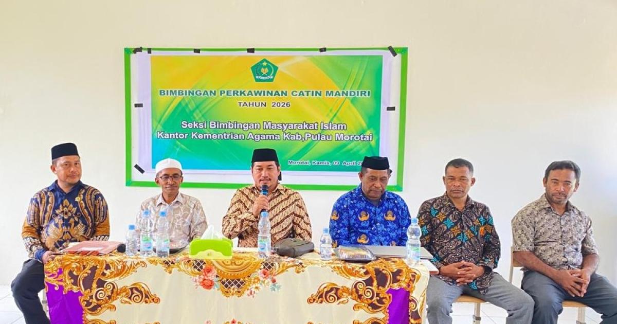 Kemenag Morotai Gelar Bimwin Catin Mandiri, Tekankan Kesiapan Mental hingga Komunikasi Keluarga