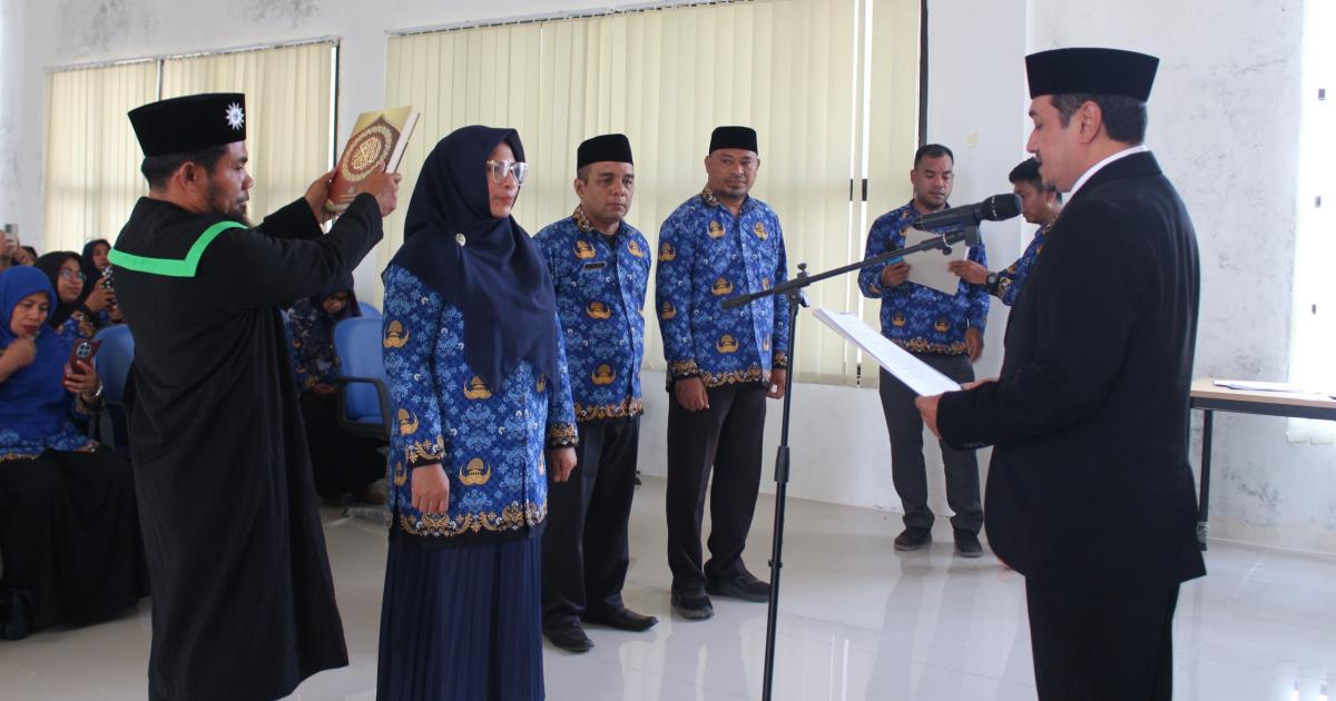 Harlinawati M. Tanggule Jabat Kaur TU, Tata Kelola MTsN 2 Morotai Diperkuat