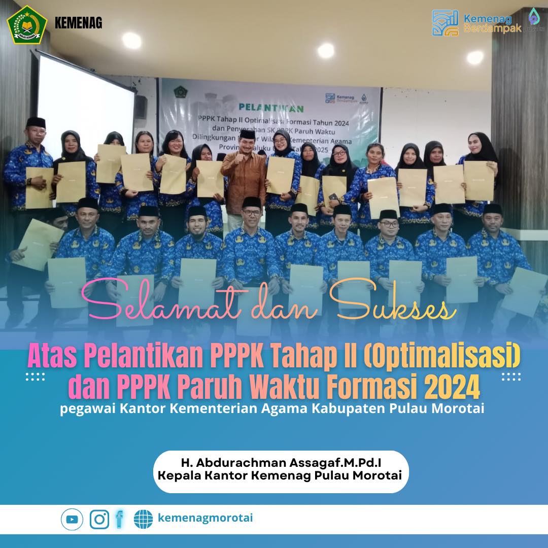 Pelantikan PPPK II (Optimalisasi) dan PPPK Paruh Waktu Formasi 2024